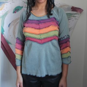 Bleu Bayou Y2K Eclectic Shirt 🌈